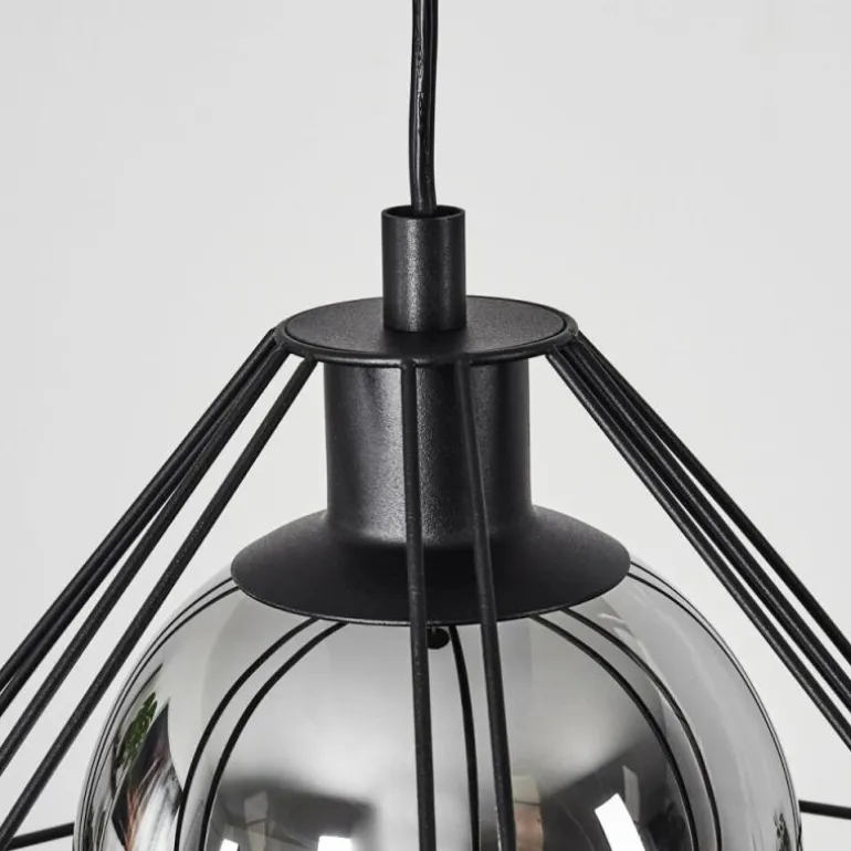 Suspension Uarau Noir, 1 lumière