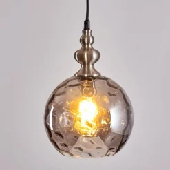 Suspension Uddebo Nickel mat, 1 lumière
