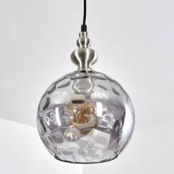 Suspension Uddebo Nickel mat, 1 lumière