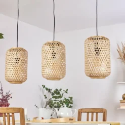 Suspension Uguay Noir, 3 lumières