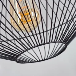 Suspension Unafo Noir, 1 lumière