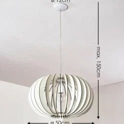 Suspension Valkom Blanc, 1 lumière