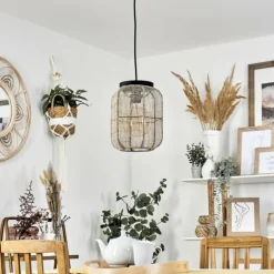 Suspension Vallito Noir, 1 lumière