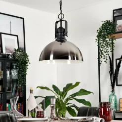 Suspension Vassen Noir, 1 lumière