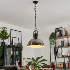 Suspension Vassen Noir, 1 lumière