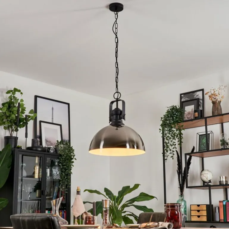 Suspension Vassen Noir, 1 lumière