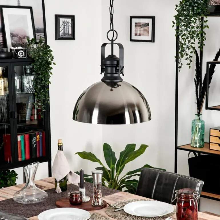 Suspension Vassen Noir, 1 lumière