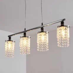 Suspension Vastervik Chrome, 4 lumières