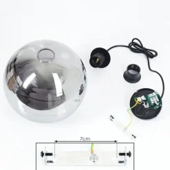 Suspension Veikkaala Noir, 1 lumière