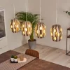 Suspension Ventimiglia Nickel mat, 4 lumières
