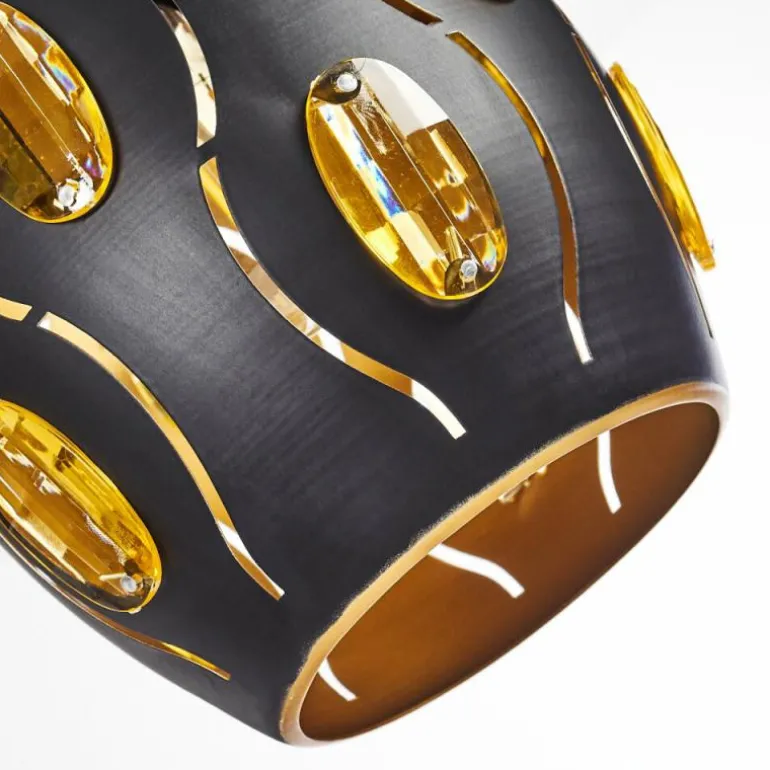 Suspension Ventmiglia Noir, 4 lumières