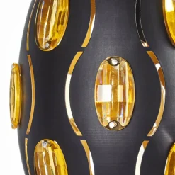 Suspension Ventmiglia Noir, 4 lumières