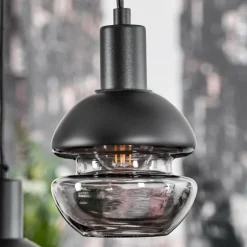 Suspension Ventosa Noir, 9 lumières