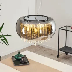 Suspension Ventspils Chrome, 1 lumière