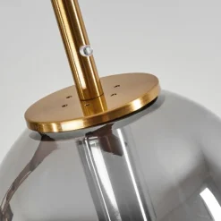 Suspension Verbania Brun, Laiton, 4 lumières