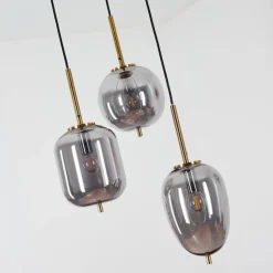 Suspension Verbania Laiton, 3 lumières