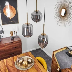 Suspension Verbania Laiton, 3 lumières