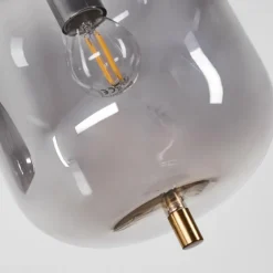 Suspension Verbania Laiton, 4 lumières