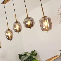 Suspension Verbania Laiton, 4 lumières