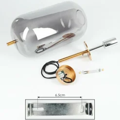 Suspension Verbania Laiton, 1 lumière