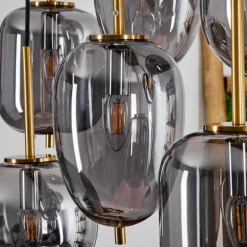 Suspension Verbania Laiton, 8 lumières