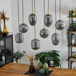 Suspension Verbania Laiton, 8 lumières