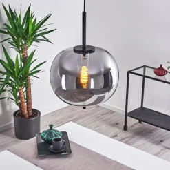 Suspension Verbania Noir, 1 lumière