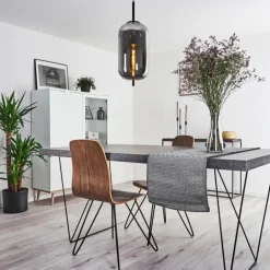 Suspension Verbania Noir, 1 lumière