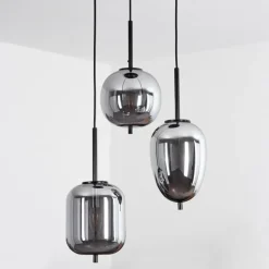 Suspension Verbania Noir, 3 lumières