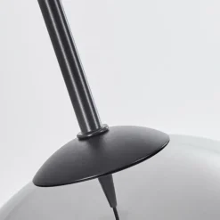 Suspension Verre 15 cm, 20 cm, 25 cm Koyoto Chrome, Fumé, 3 lumières