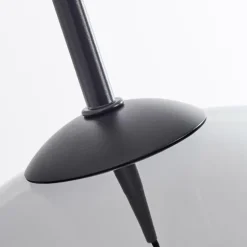 Suspension Verre 15 cm, 20 cm, 25 cm, 30cm Koyoto Chrome, Fumé, 5 lumières