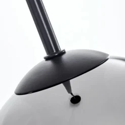 Suspension Verre 15 cm Koyoto Chrome, Clair, Fumé, 1 lumière