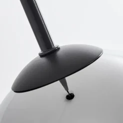 Suspension Verre 15 cm Koyoto Chrome, Fumé, 1 lumière