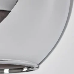 Suspension Verre 15 cm Koyoto Chrome, Fumé, 1 lumière