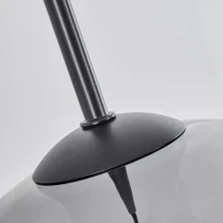 Suspension Verre 25 cm Koyoto Chrome, Clair, Fumé, 1 lumière