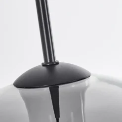 Suspension Verre 30 cm Koyoto Clair, Fumé, 1 lumière