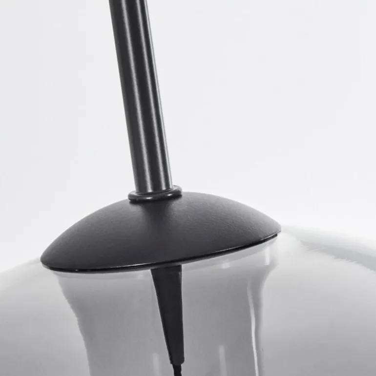 Suspension Verre 30 cm Koyoto Clair, Fumé, 1 lumière