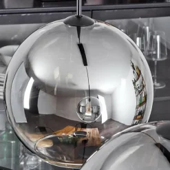 Suspension Verre 30 cm Koyoto Clair, Fumé, 2 lumières