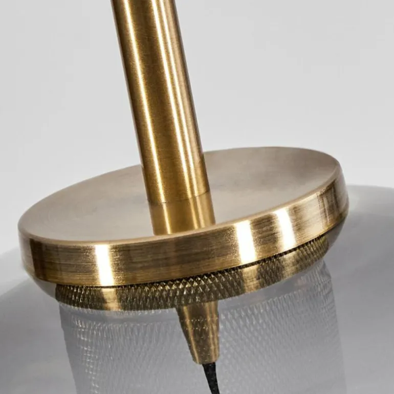 Suspension Verre 25 cm Koyoto Vieux laiton, 1 lumière