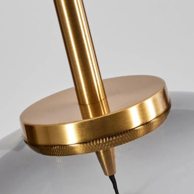 Suspension Verre 25 cm Koyoto Or, Noir, 1 lumière