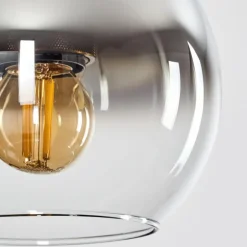 Suspension Verre 15 cm Koyoto Vieux laiton, 1 lumière