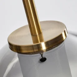 Suspension Verre 15 cm Koyoto Vieux laiton, 1 lumière