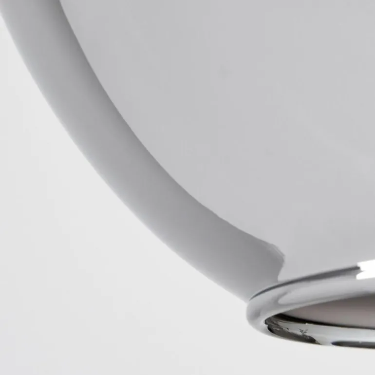 Suspension Verre 15 cm Koyoto Noir, Argenté, 1 lumière