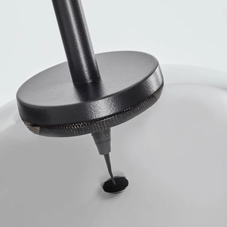 Suspension Verre 25 cm Koyoto Acier inoxydable, Noir, 1 lumière