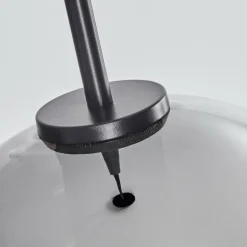 Suspension Verre 25 cm Koyoto Acier brossé, 1 lumière