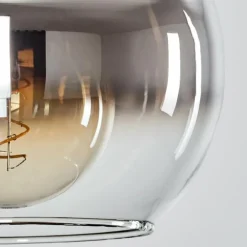 Suspension Verre 25 cm Koyoto Acier brossé, 1 lumière