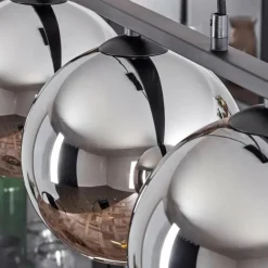 Suspension Verre 20 cm Koyoto Fumé, 3 lumières