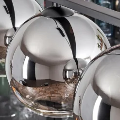 Suspension Verre 20 cm Koyoto Fumé, 4 lumières