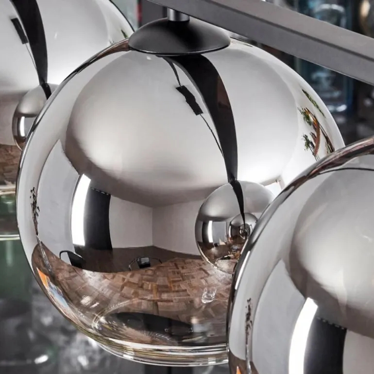 Suspension Verre 20 cm Koyoto Fumé, 4 lumières