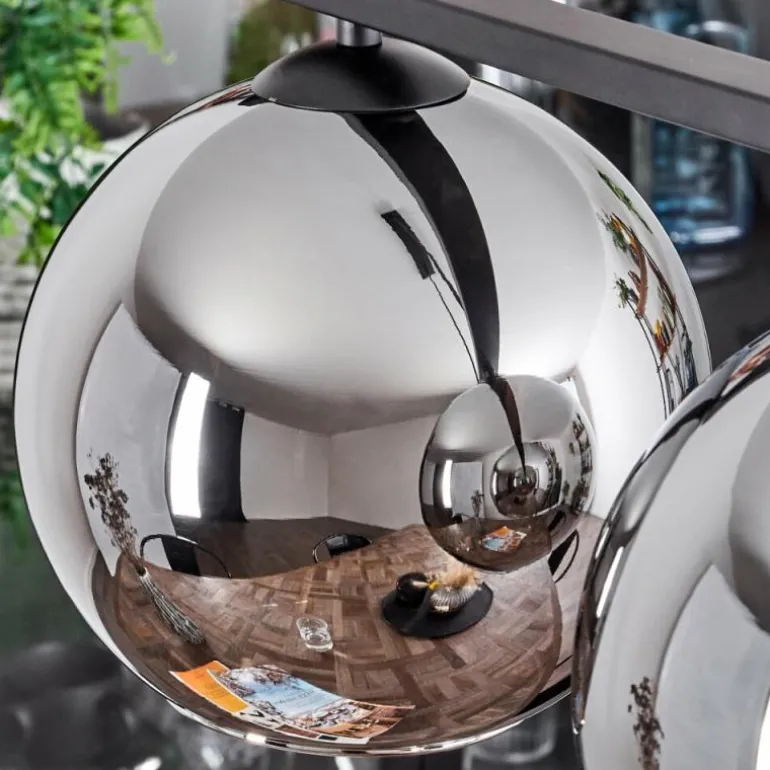 Suspension Verre 20 cm Koyoto Fumé, 5 lumières